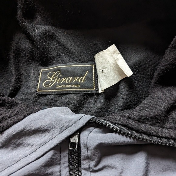 Vintage Girard Old Style Beer Gray Logo Nylon Windbreaker Jacket Size 2XL - Picture 9 of 10